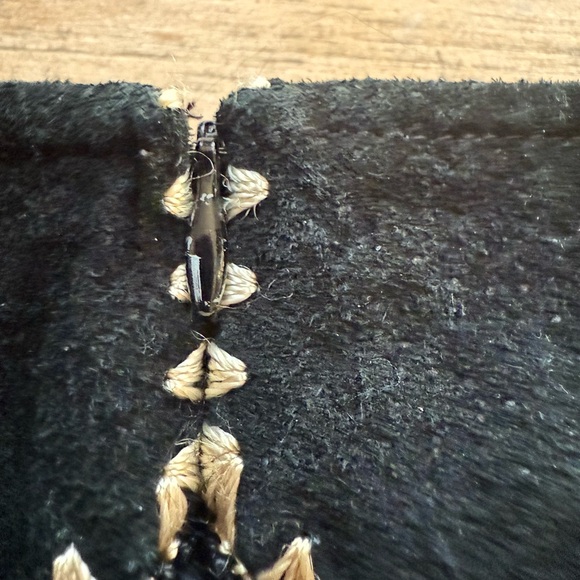 Metrostyle Vintage Leather/Suede Diamond Multicolor Pencil Skirtsz8 - Picture 14 of 16